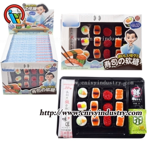 Japoniško maisto suši bento dėžutė su guminukais